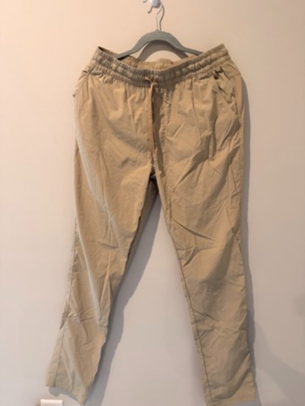 All in Motion Ripstop Pants Khaki Men’s Small Khaki Drawstring Waistband